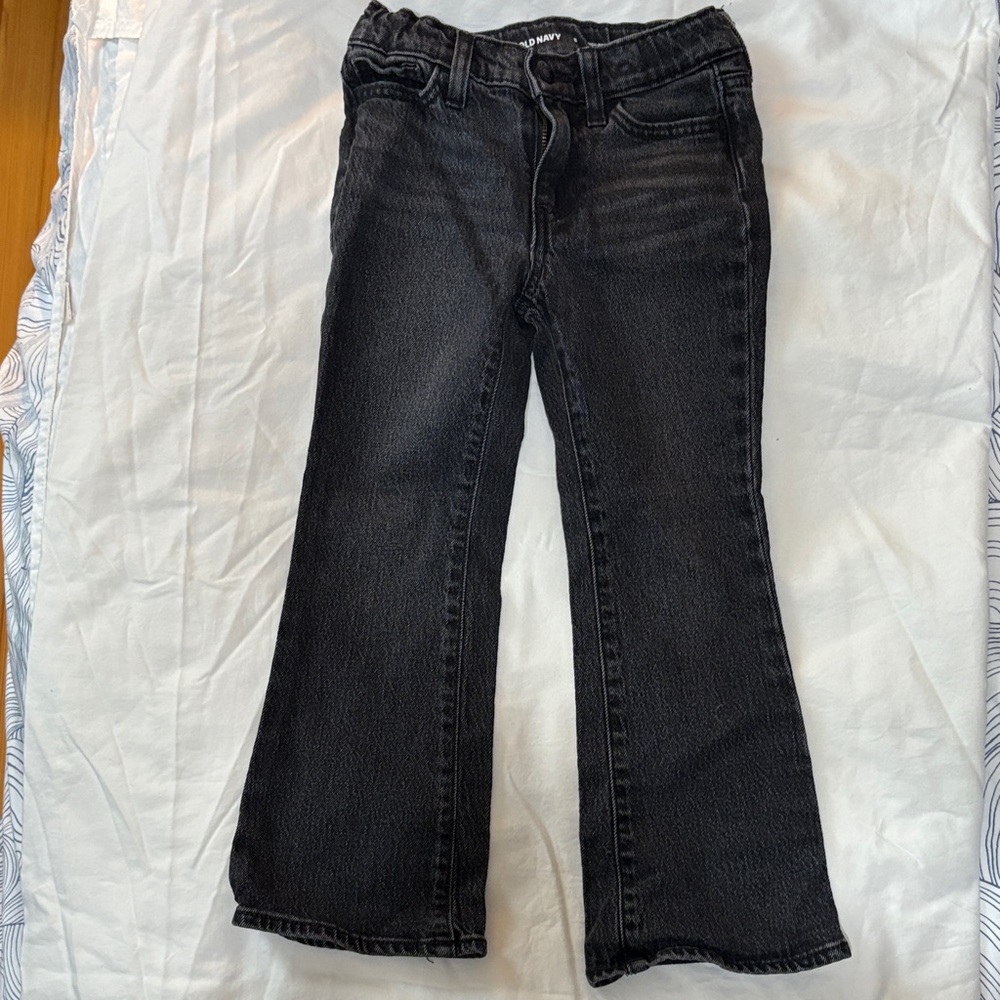 Old Navy Charcoal High-Rise Flare Jeans